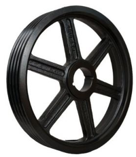 Martin 4 B 200 TB Conventional Taper Bushed Sheave, A/B Belt Section, 4 Grooves, 3020 Bushing required, Class 30 Gray Cast Iron, 20.35" OD, 1219 max rpm, A   19.6/B   20" Pitch Diameter V Belt Pulleys