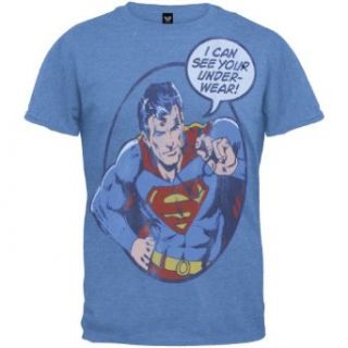 Superman   See Your Underwear Soft T Shirt: Clothing