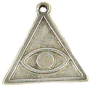 The All Seeing Eye Talisman Amulet Pewter Pendant: Jewelry