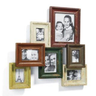Vintage Seven frame Photo Collage   Grandin Road   Wall Mounted Mirrors