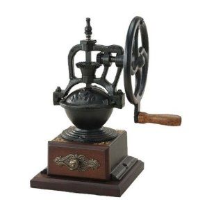 TIMEMORE_ retro big cast iron manual grinder upright dust brush sent home coffee bean grinder: Kitchen & Dining