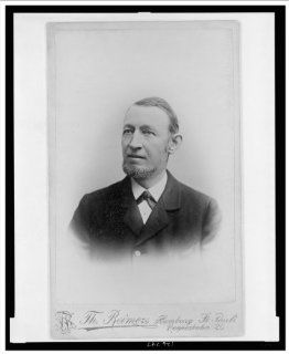 Historic Print (L): [Carl Hagenbeck, head and shoulders portrait, facing slightly left] / Th. Reimers, Hambu  