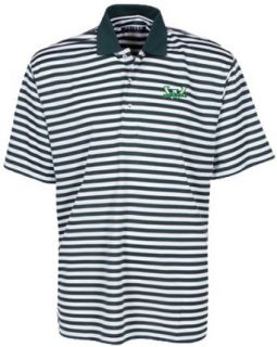Oxford NCAA Wayne State University Men's Bar Stripe Golf Polo, Hunter/White, 3X Large : Sports Fan Polo Shirts : Clothing
