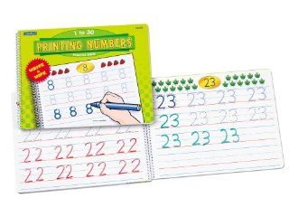Print A Number Practice Book: Toys & Games