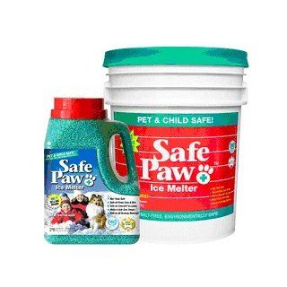Safe Paw Ice Melter 35 Lbs/Pail : Pet Kennels : Pet Supplies