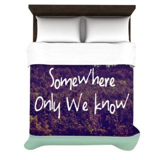 Kess InHouse 88 by 104 Inch Rachel Burbee Somewhere Only We Know Duvet Cover, King  