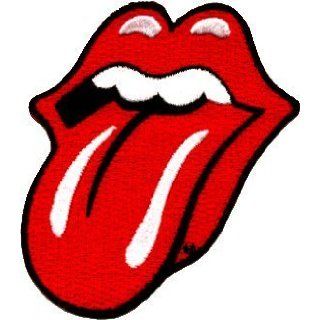 Bgelbild Aufbgler Aufnher Rolling Stones Tongue 2 7/8" x 3 1/4" Embroidered Emblem Firmenemblem Produktion Thailndisch: Motorrad