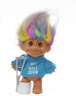 My Lucky Get Well Soon 6" Troll Doll w/ Crutch and Cast: Toys & Games