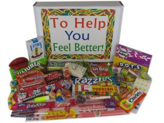 Get Well Soon To Help You Feel Better  Retro Nostalgic Candy : Gourmet Food : Grocery & Gourmet Food