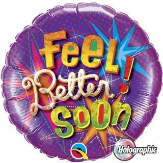 Single Source Party Supplies   18" Feel Better Soon Starbursts Mylar Foil Balloon: Toys & Games