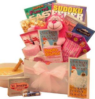 Hanging Around and Feeling Down Get Well Soon Care Package : Gourmet Gift Items : Grocery & Gourmet Food