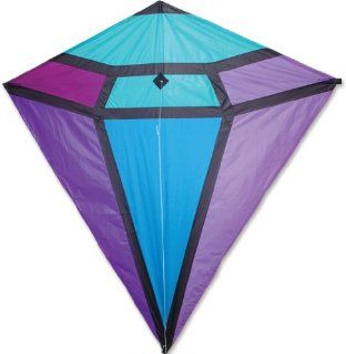 Premier 15512 65 Inch Diamond Kite with Fiberglass Unless Specified Frame, Amethyst : Wind Sculptures : Patio, Lawn & Garden