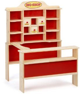 Eichhorn 100002543   Holz Kaufladen mit Schubladen und Theke, 93x79x23 cm: Spielzeug