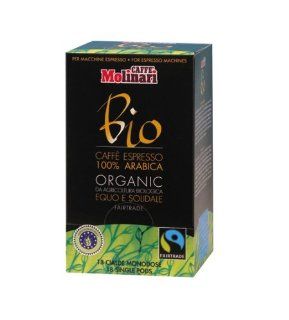 Molinari 100% Bio Arabica 18 Pads, 1er Pack (1 x 125 g): Lebensmittel & Getrnke