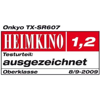 Onkyo TX SR 607 7.2 AV Receiver (Dolby Pro Logic Iiz, 6x HDMI 1.3a IN, 1080i Upscaling, Dolby TrueHD, DTS HD) silber: Heimkino, TV & Video