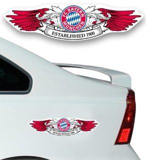 AUTOAUFKLEBER AUFKLEBER FC BAYERN MNCHEN FCB Wings mittel: Sport & Freizeit