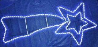 LED Stern mit Schweif aus Lichtschlauch 128 x 57cm wei: Küche & Haushalt