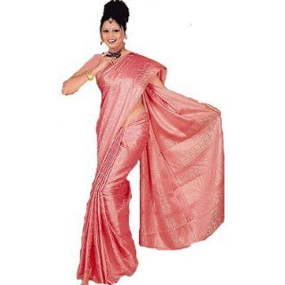Bollywood Sari Kleid Rose CA117: Bekleidung