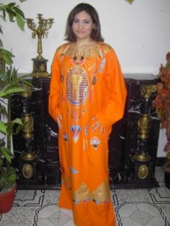 Cleopatra Pharao Kostm Damen Kaftan Faschingskostm Karnevalskostm gypterin Gre: 2XL , orange: Bekleidung