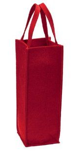 Filztasche rot im Format 33x11x11 cm, zum Verpacken von Weinflaschen,   verpackt per Stck   Preis per Stck: Bürobedarf & Schreibwaren