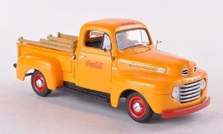 Ford F1 Pick Up, Coca Cola, gelb , 1949, Modellauto, Fertigmodell, Minichamps 1:43: Spielzeug