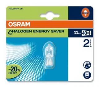 Osram 41004B1 Halopin Energy Saver G9 klar 66733 ES Halogenlampe 33W/230V: Beleuchtung