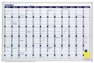 Franken VO 12 Planungstafel Office Planer X tra Line Jahreskalender 60x90cm: Bürobedarf & Schreibwaren