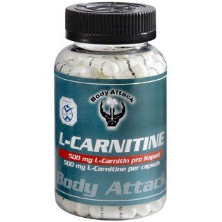 Body Attack L Carnitine 1500 100 Kapseln (90g): Lebensmittel & Getrnke