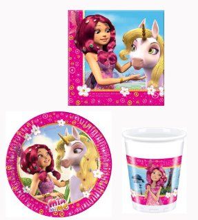 Mia and Me Partygeschirr   Partyset Becher Teller Servietten: Spielzeug