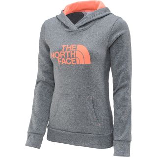 THE NORTH FACE Womens Fave Hoodie   Size: XS/Extra Small, Heather Grey/orange