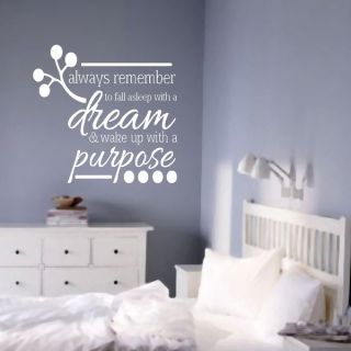 Wake Up With A Purpose 18 x 17 inch Wall Decal   Shopping