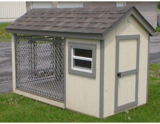 A & L Furniture K 9 Kennel with Chainlink Run   Dog Kennels