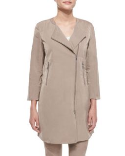 Lafayette 148 New York Shelby Chic Outerwear Topper, Nutmeg
