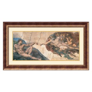 The Creation of Adam, c.1508 12 Framed Wall Art   45.5W x 25.5H in.   Wall Art