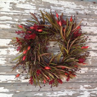 Mills Floral Grass Holiday Wreath