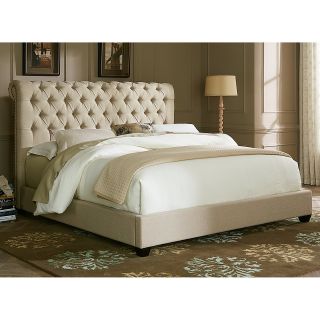 Upholstered Sleigh Low Profile Bed