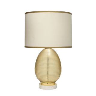 Ribbed Egg 29 H Table Lamp with Drum Shade by Jamie Young Company