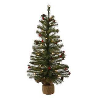 Vickerman 3 ft. Mixed Pine Full Pre lit Christmas Tree