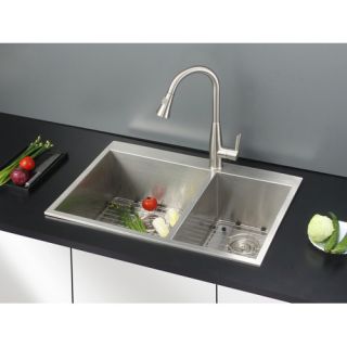 Ruvati 33 x 22 Kitchen Sink with Faucet
