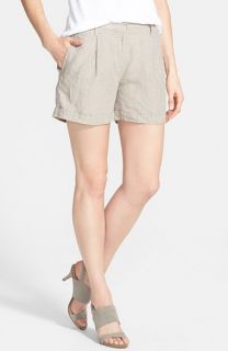 Eileen Fisher Organic Linen Cuff Shorts