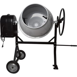 Klutch 4.1 Cubic Ft. Portable Cement Mixer — 1/2 HP  Cement Mixers