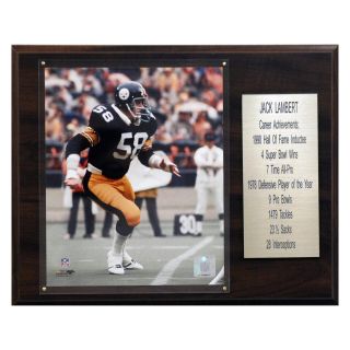 NFL 12 x 15 in. Jack Lambert Pittsburgh Steelers Career Stat Plaque   Wall Art & Photography