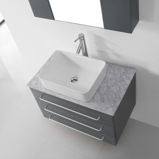 Virtu USA Ivy 36 inch Single Bathroom Vanity Cabinet Set   17317925