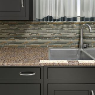 Somertile Reflections Piano Brixton Stone and Glass Mosaic Tiles (Pack