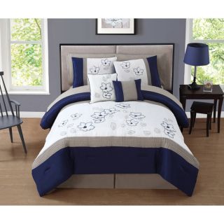 Journee Collection Castile 10 piece Embroidered Comforter Set