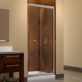 DreamLine Butterfly 72 x 34 Pivot Frameless Bi Fold Shower Door with