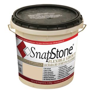 SnapStone Urethane Flexible Grout 9 Lb Pail In Almond