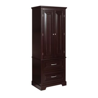 Genevieve 2 door 2 drawer Linen Tower by Elegant Home Fashions