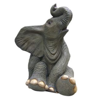Sitting Baby Elephant Statue by Design Toscano