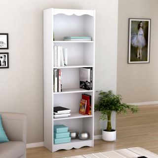 CorLiving S 217 NHL Hawthorn 72 in. Bookcase   Frost White   Bookcases